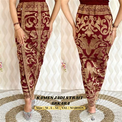 Jual Kamen Bali Jadi Songket Bordir Rok Bordir Shopee Indonesia