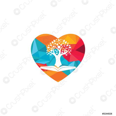 Human Tree Logo Design Leader Education Logo Design Stock Vector