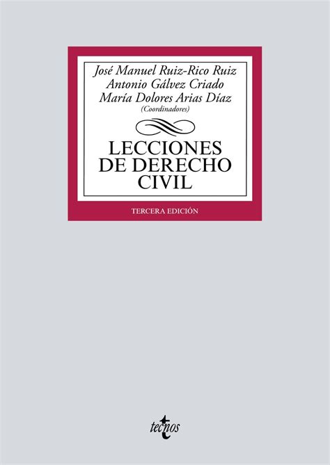 Lecciones de Derecho Civil Ruiz Rico Ruiz José Manuel Gálvez Criado