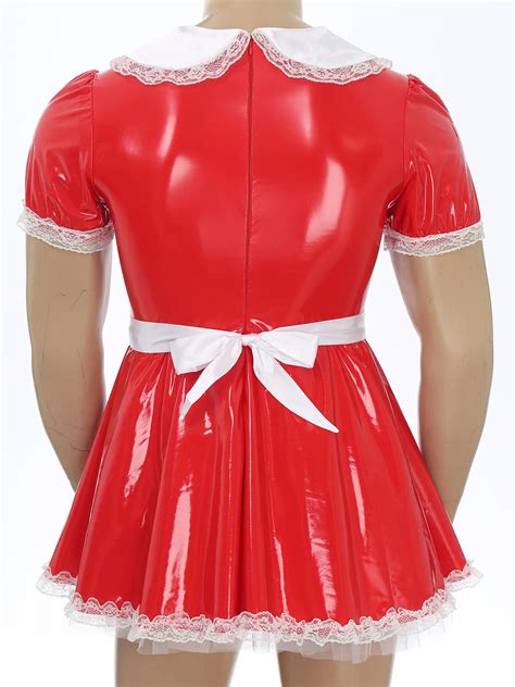 Sissy Maid Latex Dress With Apron Sissy Lux