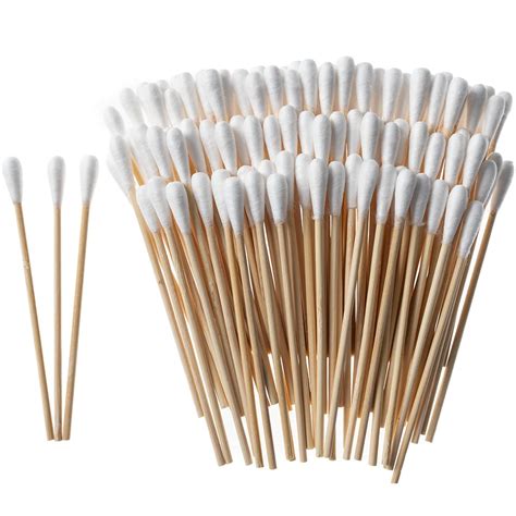 Long Cotton Swabs 393 Inch Cotton Swabs With Wooden