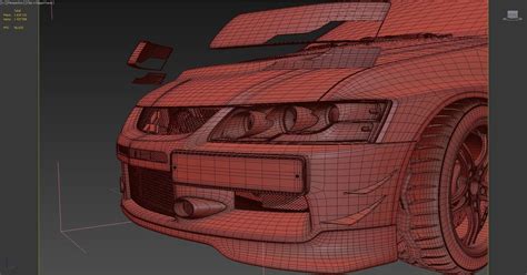 Lancer Evolution Ix Tuned D Model Animated Cgtrader