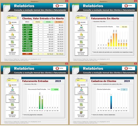 Controle De Mensalidades Controle De Pagamentos Cadastros De Clientes