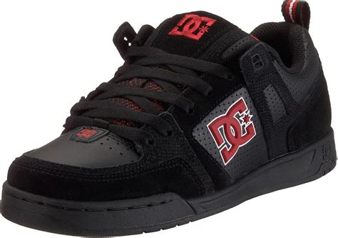 Dc Shoes Mens Center Black True Red D Uk Amazon Co Uk Shoes