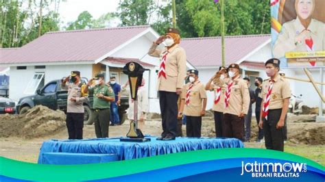 Pramuka Se Jatim Lanjutkan Pembangunan Huntara Tahap Dua Di Semeru