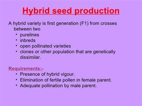 Pearlmillet Heterosis And Hybrid Seed Production