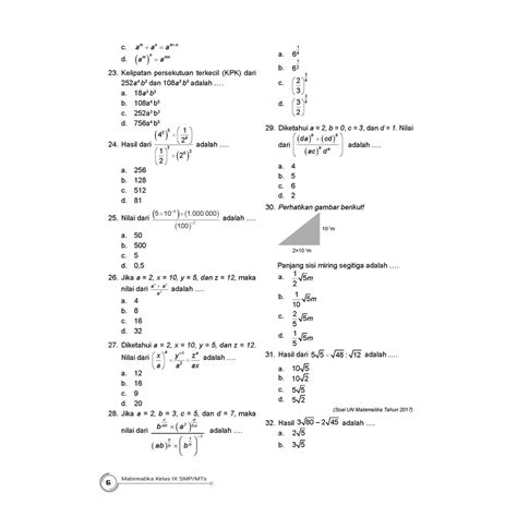 Latihan Soal Transformasi Smp Kelas 9 Kurikulum 2013 Latihan Soal Yuk