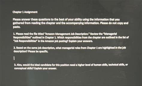 Solved Chapter 1 Assignment Please answer these questions to | Chegg.com 