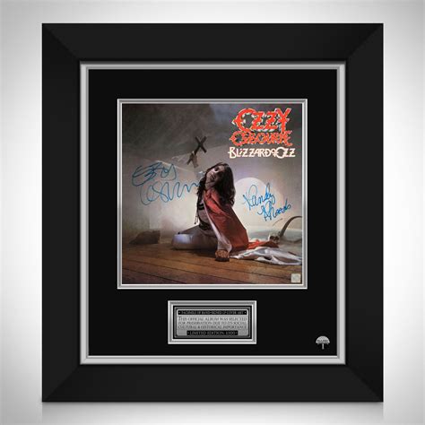 Ozzy Osbourne - Blizzard of Ozz LP Cover Limited Signature Edition ...