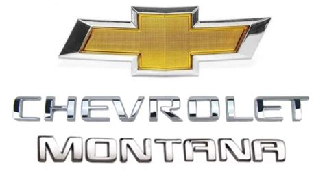 Emblemas Montana Chevrolet E Gravata Tampa Traseira 2011 2012 2013 2014