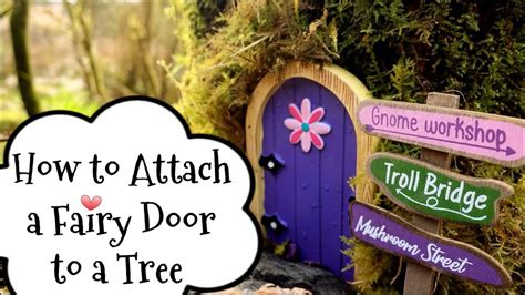 How To Attach A Fairy Door To A Tree YouTube