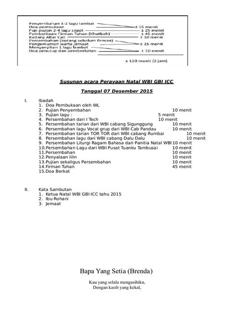 Dokumen Tips Susunan Acara Perayaan Natal Wbi Gbi Icc Pdf