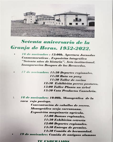 Aniversario La Granja De Heras Miplanhoy Qu Hacer Hoy En