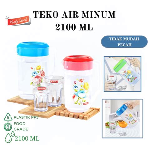 Jual IMP B212 Teko Air Minum Plastik Teko Eskan 2100ml Tempat