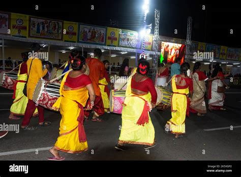 Red Road In Kolkata West Bengal India On 8th October 2022 Tribal