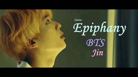 ENGSUB Lyrics Intro Epiphany Jin BTS YouTube