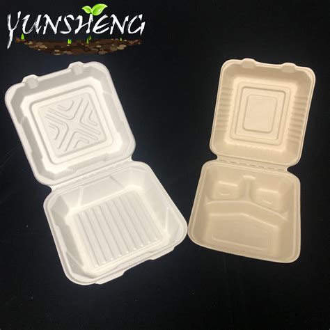 Biodegradable Disposable Takeaway Paper Food Container Lunch Takeout