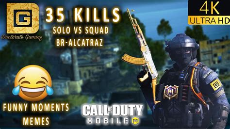 Funny Memes 35 Kills Solo Vs Squad BR Alcatraz Ultra HD 4K 60fps Cod