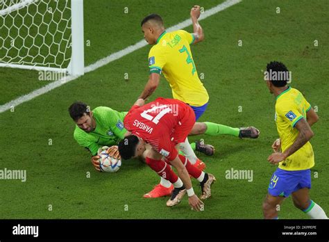 Doha Qatar Th Nov Alisson St L Goalkeeper Of Brazil