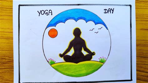 International Yoga Day Drawing Yoga Dinam Drawing Yoga Day Poster Yoga