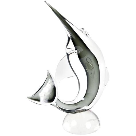 Mid Century Murano Glass Swordfish For Sale At 1stdibs