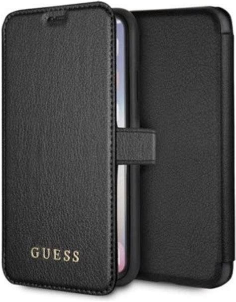 Guess Bookcase Hoesje Iridescent Apple Iphone X Xs Zwart Bol