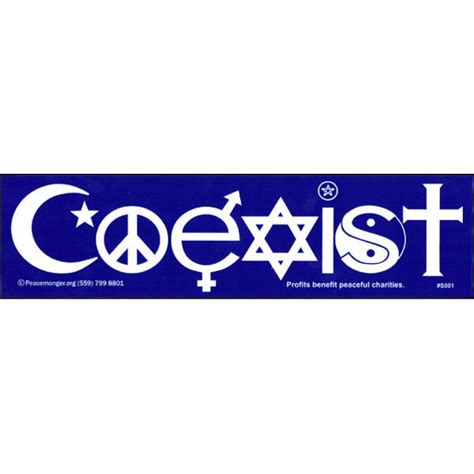 Coexist Sticker Etsy