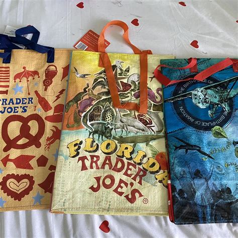 Trader Joe’s reusable bag bundle! all three are... - Depop