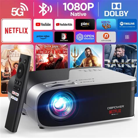 Amazon Bluetooth Projector Emotn N1 Netflix Smart Projector