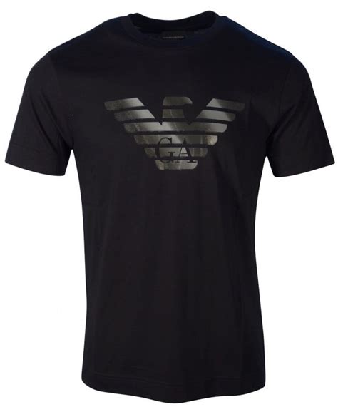 Emporio Armani T Shirt Eagle Logo Applique 6h1tr7 1jshz