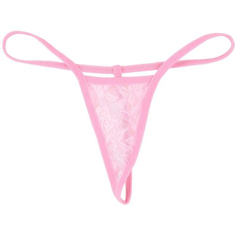 IEFIEL Conjunto de Lencería Encaje Flores Bikini Brasileño Rosa Linio