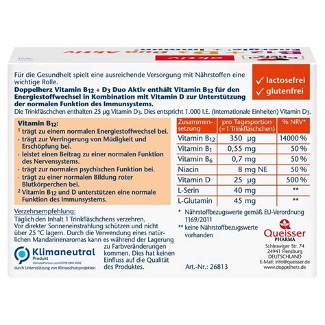 Doppelherz Aktiv B12 D3 Duo Aktiv Energie Immun 8 St Shop Apotheke