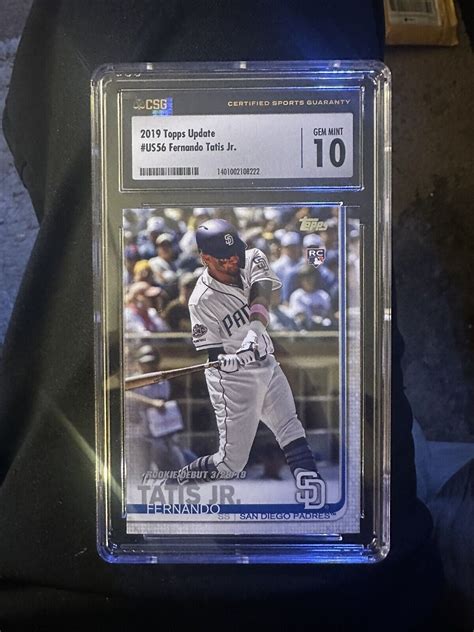 2019 Topps Chrome Fernando Tatis Jr Update Rookie 54 CSG 10 GEM MINT