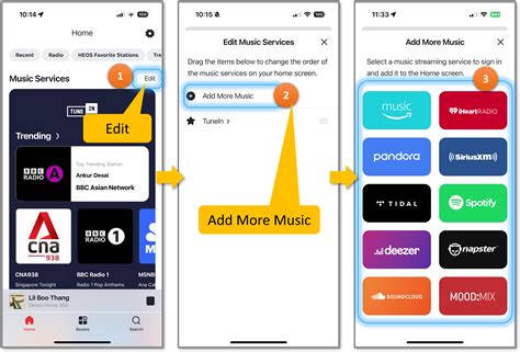 HEOS App - Adding Music Services