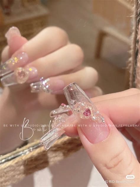 Gaeulslvr Asian Nails Pretty Gel Nails Kawaii Nails