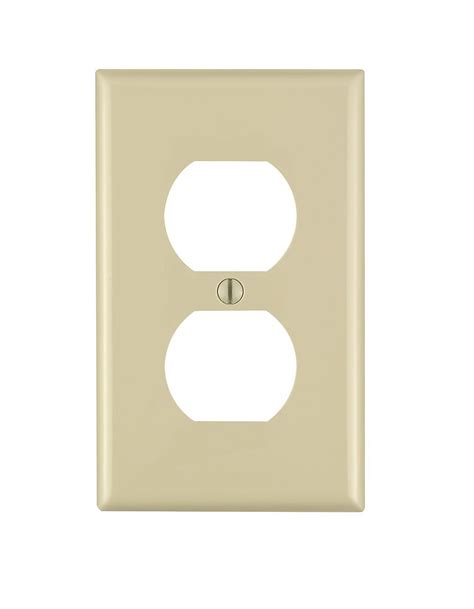 20 Leviton Unbreakable Ivory Receptacle Wallplates Nylon Outlet Covers 80703 I For Sale Online