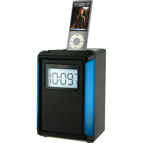 Ihome Ip40 Fm Alarm Clock Radio For Iphone Or Ipod Black