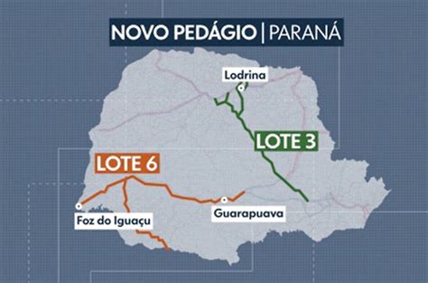 ANTT envia proposta de concessão dos lotes 3 e 6 do pedágio do Paraná