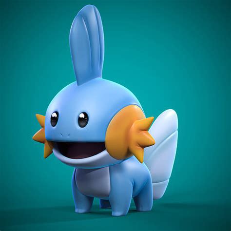 MUDKIP POKEMON 3D Model 3D Printable CGTrader