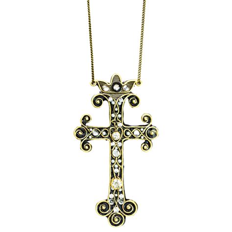 Art Deco Cross Necklace Michal Golan