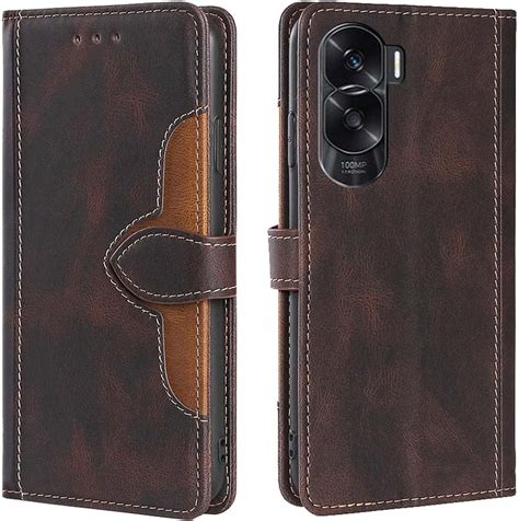 Goken Coque Folio Cuir Tui Pour Honor Lite Antichoc Portefeuille