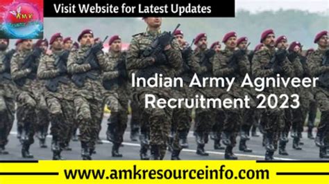 Indian Army Agniveer Recruitment 2023 Notification Released AMK