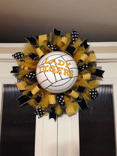 Mansfield Tigers Volleyball Wreath Created And Designed By Ronda