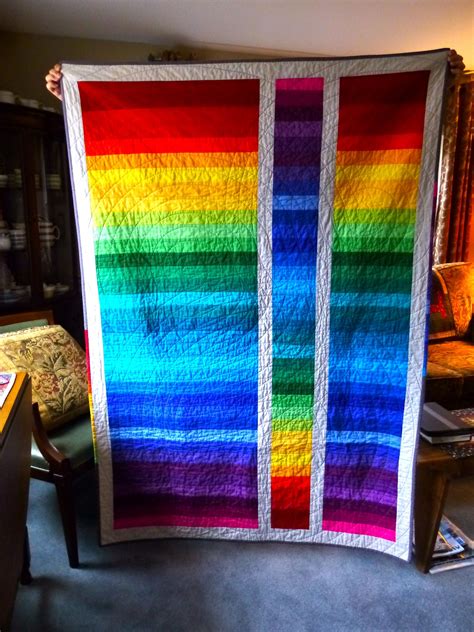 Wip Wednesday April 10 Rainbow Quilt Jellyroll Quilts Strip Quilts