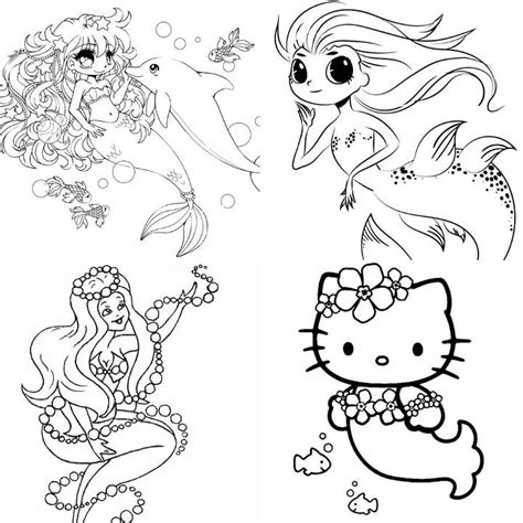 20 Free Mermaid Coloring Pages for Kids and Adults