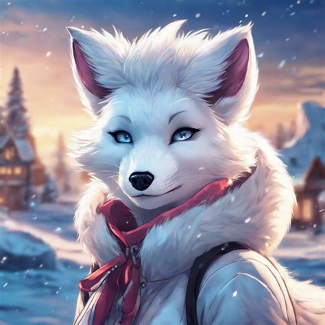 Female furry arctic fox | furry.ai