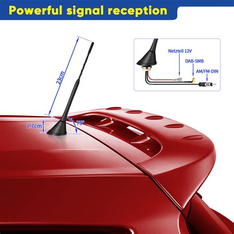 Amplified Dab Dab Car Radios Aerial Roof Mount Antenna And Dab Antenna Adapter Ebay