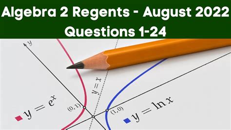 Algebra Regents August Part Questions Youtube