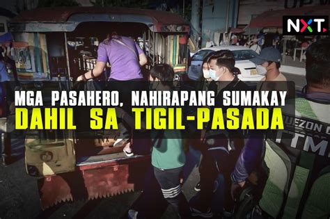 Mga Pasahero Nahirapang Sumakay Dahil Sa Tigil Pasada ABS CBN News