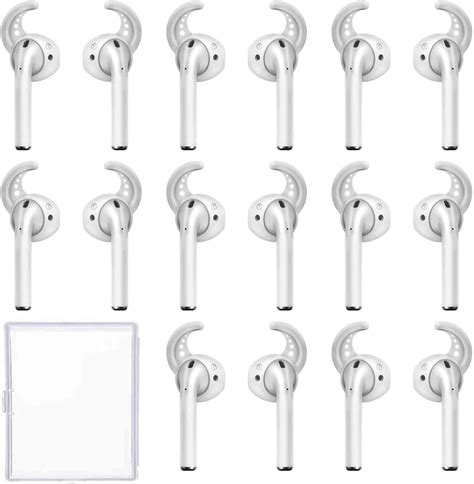 Ear Hooks For Apple Airpods 1 And 2 8 Pairs Silicone Ear